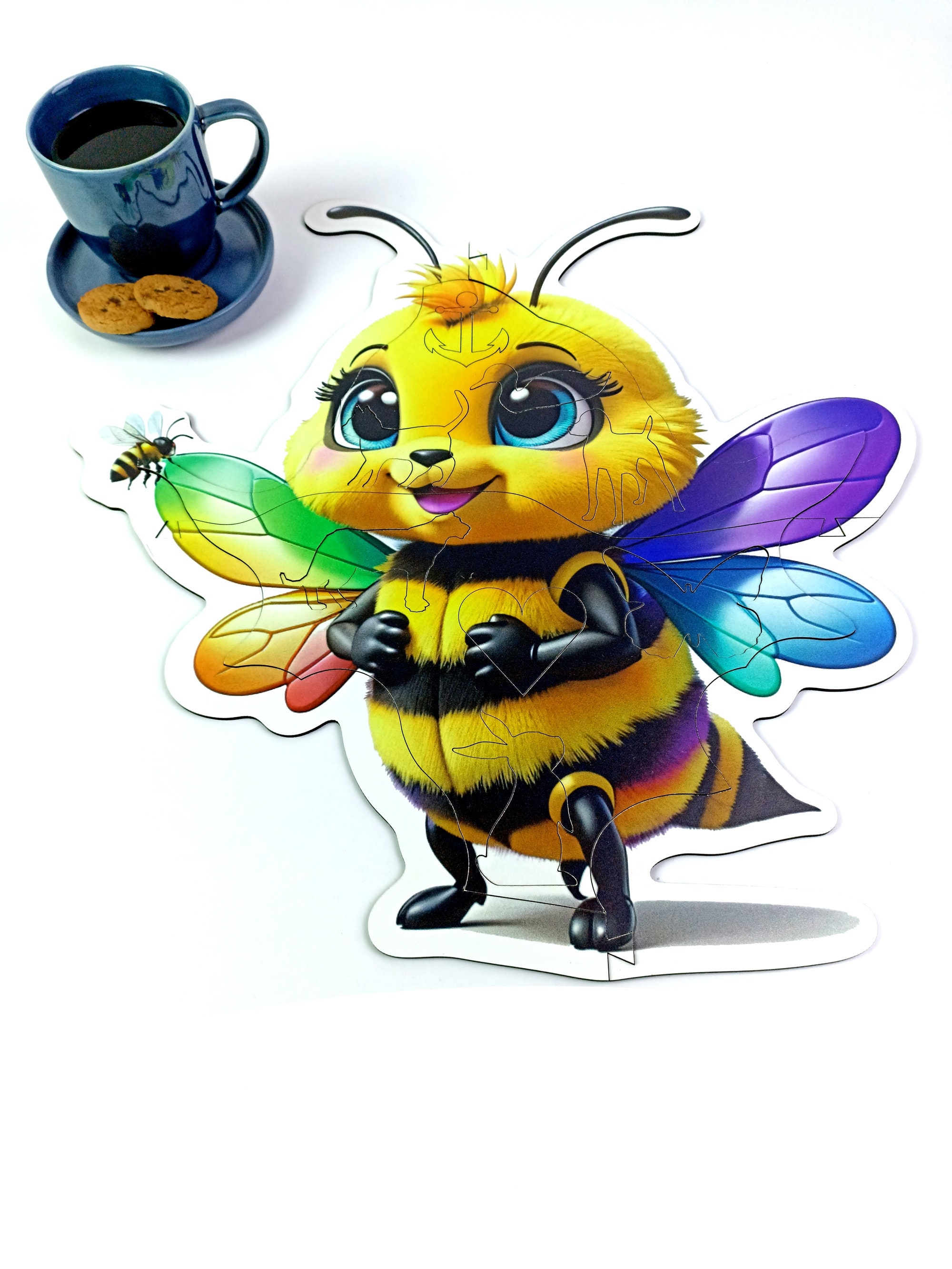 NC PUZZLE : Bumble Bee in Wooden for Children - Etsy