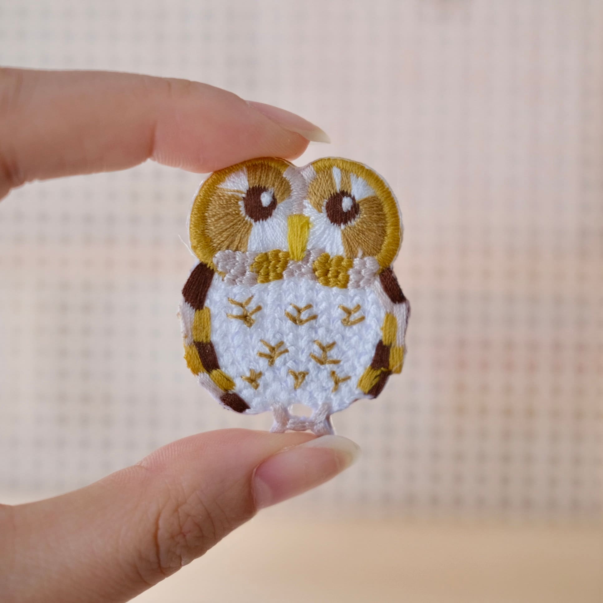 Cute Owl Patch | Owl Iron on Patch | Cute Brown Owl Patches | DIY Clothing Patch | Embroidered Patch