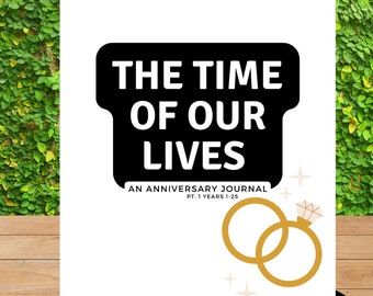 Diario de matrimonio de aniversario, registro anual de matrimonio, diario de matrimonio, actividad de aniversario, constructor de relaciones, diario de cónyuge
