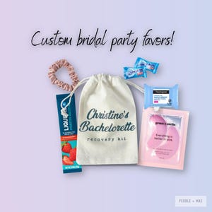 Custom Bachelorette Recovery and Hangover Kit | Bachelorette Parties | Girls Trips