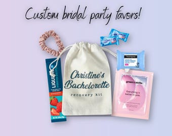 Custom Bachelorette Recovery and Hangover Kit | Bachelorette Parties | Girls Trips