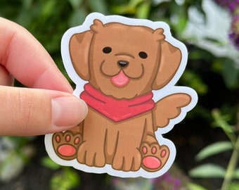 Chocolate Labrador Sticker