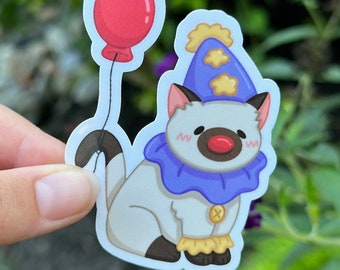 Clown Cat 3 Sticker