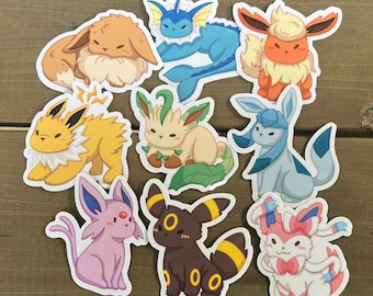 Eeveelution Stickers Autocollants Pokemon Kawaii par TamashiOhana, by  Phanjakidze Zaal