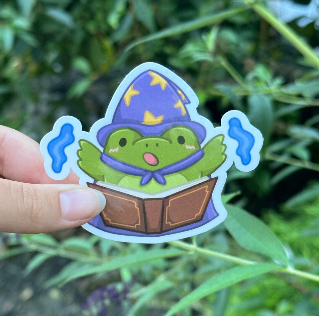 Wizard Frog 3 Sticker - Etsy