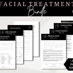Facial Consent Form, Esthetician Consent Forms, Esthetician Forms, Facial Treatment Forms, Skincare Consent Forms, Facial Consultation Form