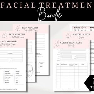 Facial Consent Form, Esthetician Consent Forms, Esthetician Forms, Facial Treatment Forms, Skincare Consent Forms, Facial Consultation Form