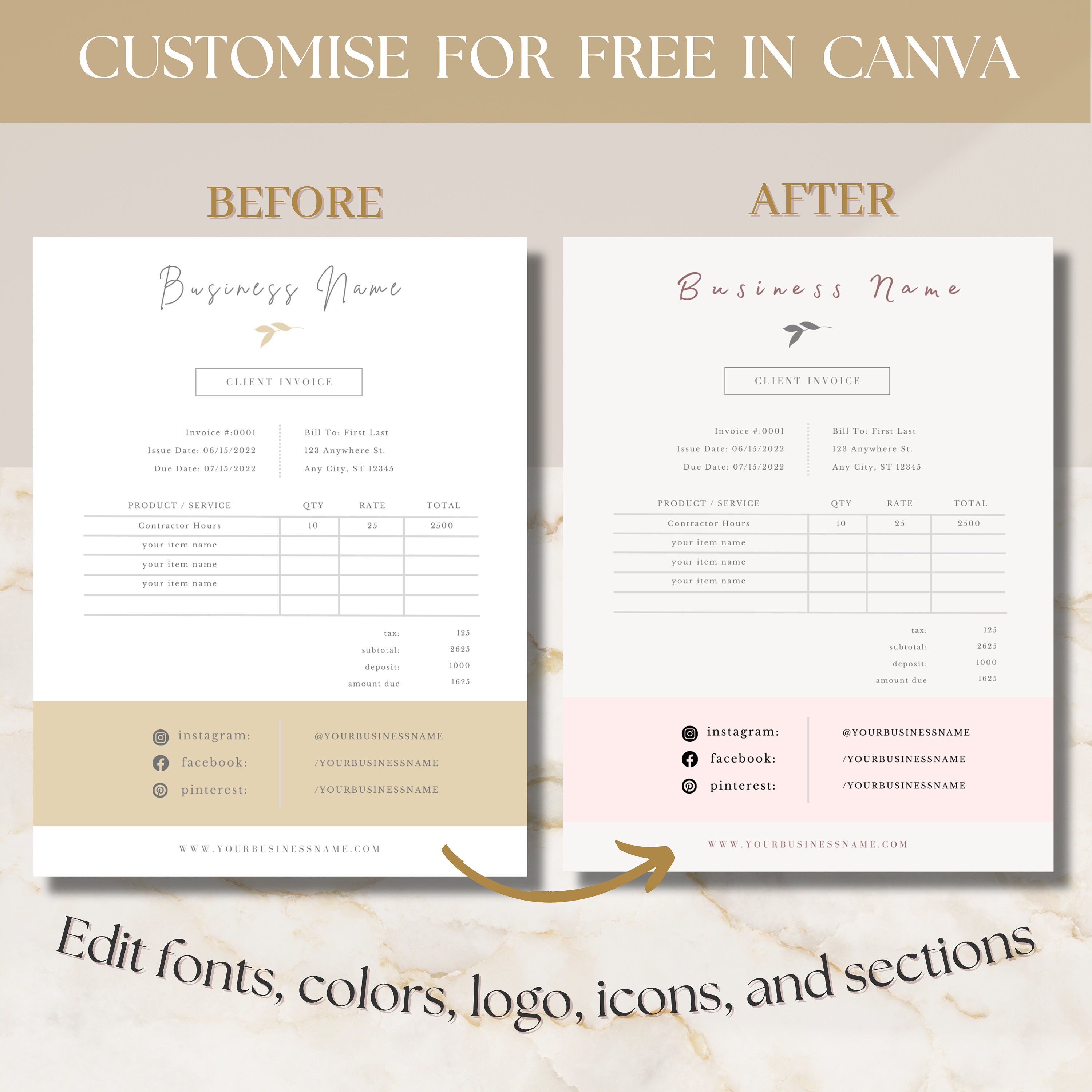 Image 3 for Make Your Own Invoice Template Free