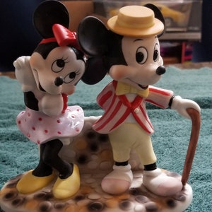 Collection of Vintage Disney character ceramic/porcelain figurines