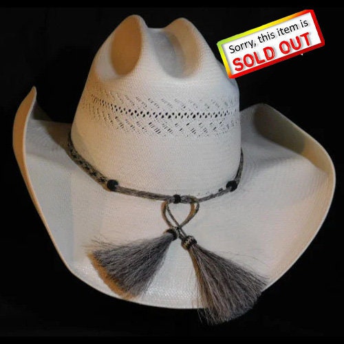 GORGEOUS STETSON WESTERN HAT!Wide-Brim Hat with Braided horsehair hat band! ✨? Braided Horsehair Hat Band main image 4