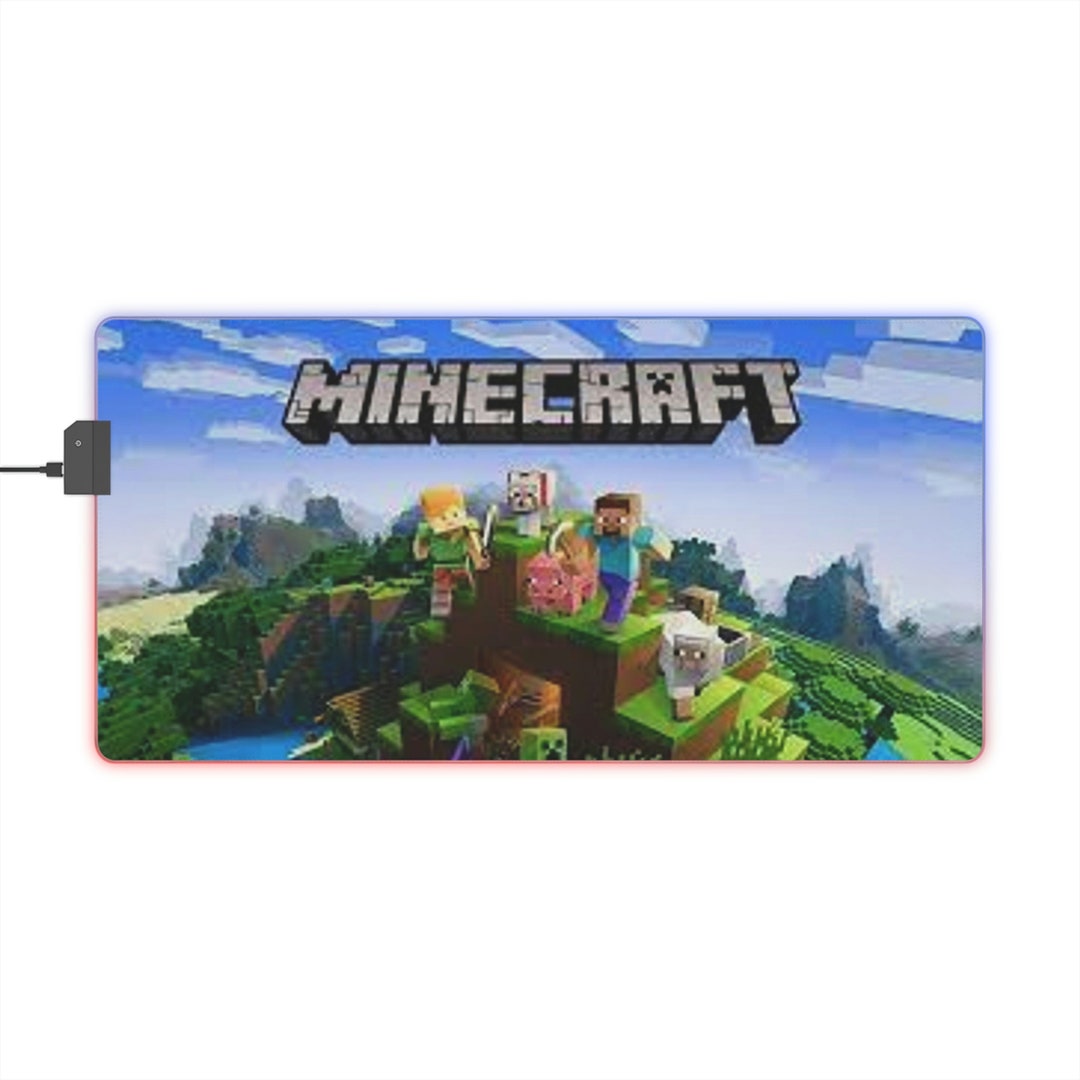 LED Minecraft Gaming Mouse Pad - Etsy