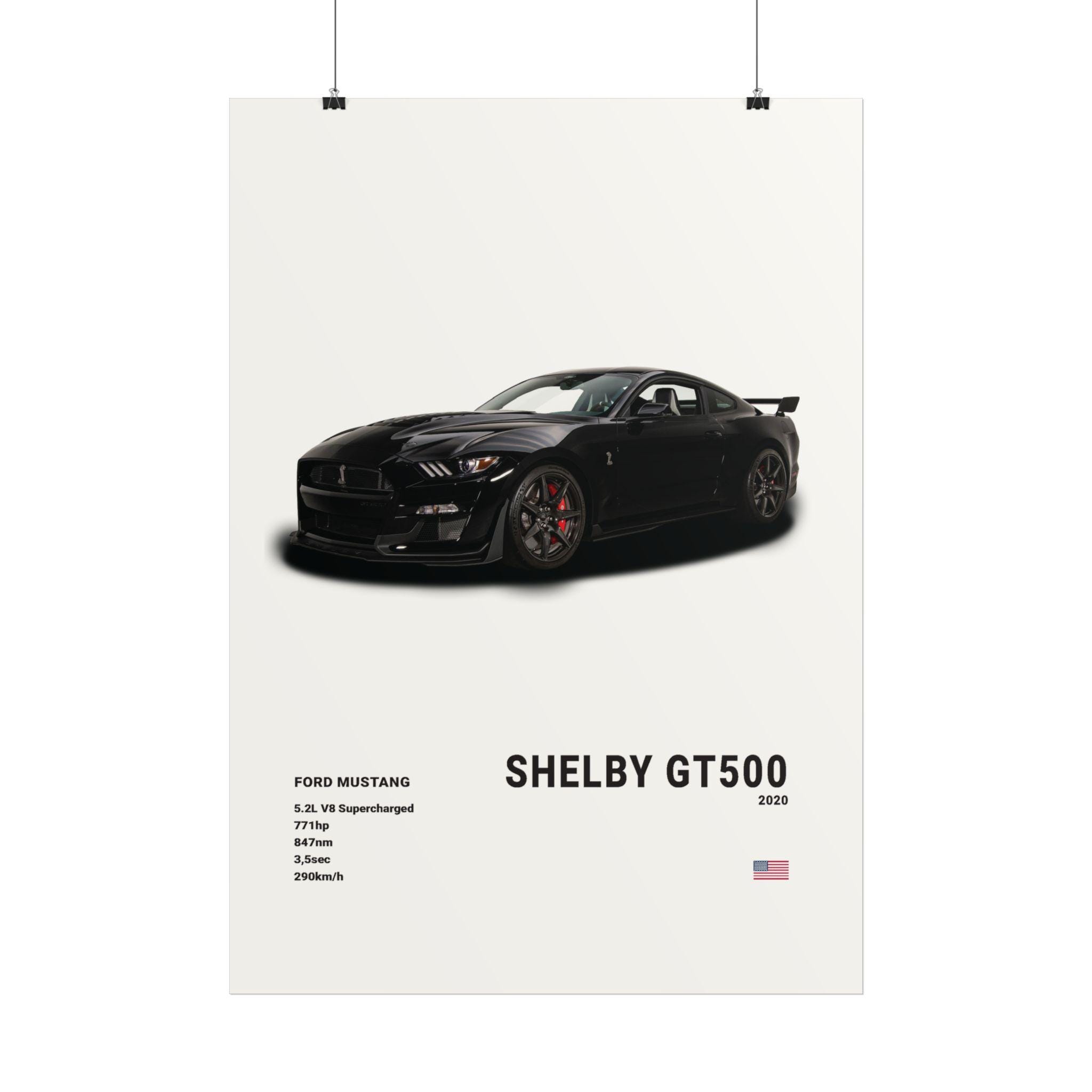 Ford Mustang Shelby GT500 Poster |museum Grade Print| Super Car Print ...