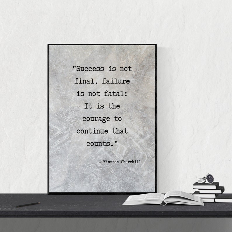 Printable Famous Quotes Art Monochromatic Black and Etsy