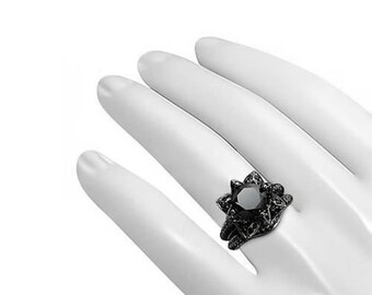 Black Diamond Ring Sets, Black 2.50CT Black in Black