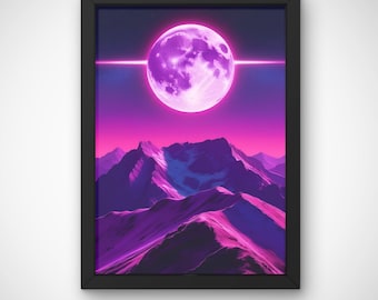 Celestial Moon Art Print: Mystical Astrology Decor (Digital Download)