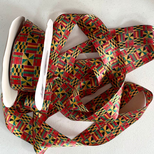 African print ribbon african 2 inches wide Ankara kente 3 yards ribbon Ankara ribbon kente ribbon