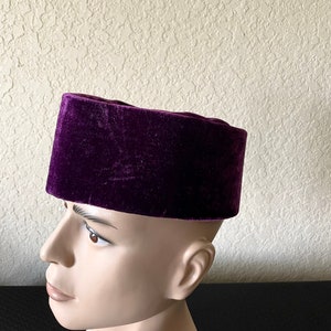 Igbo Cap, Traditional Cap, Nze Cap, Traditional Cap, Nigerian Cap, African Hat, Men Africa Kufi Hat, Purple African Cap, African Wedding Hat