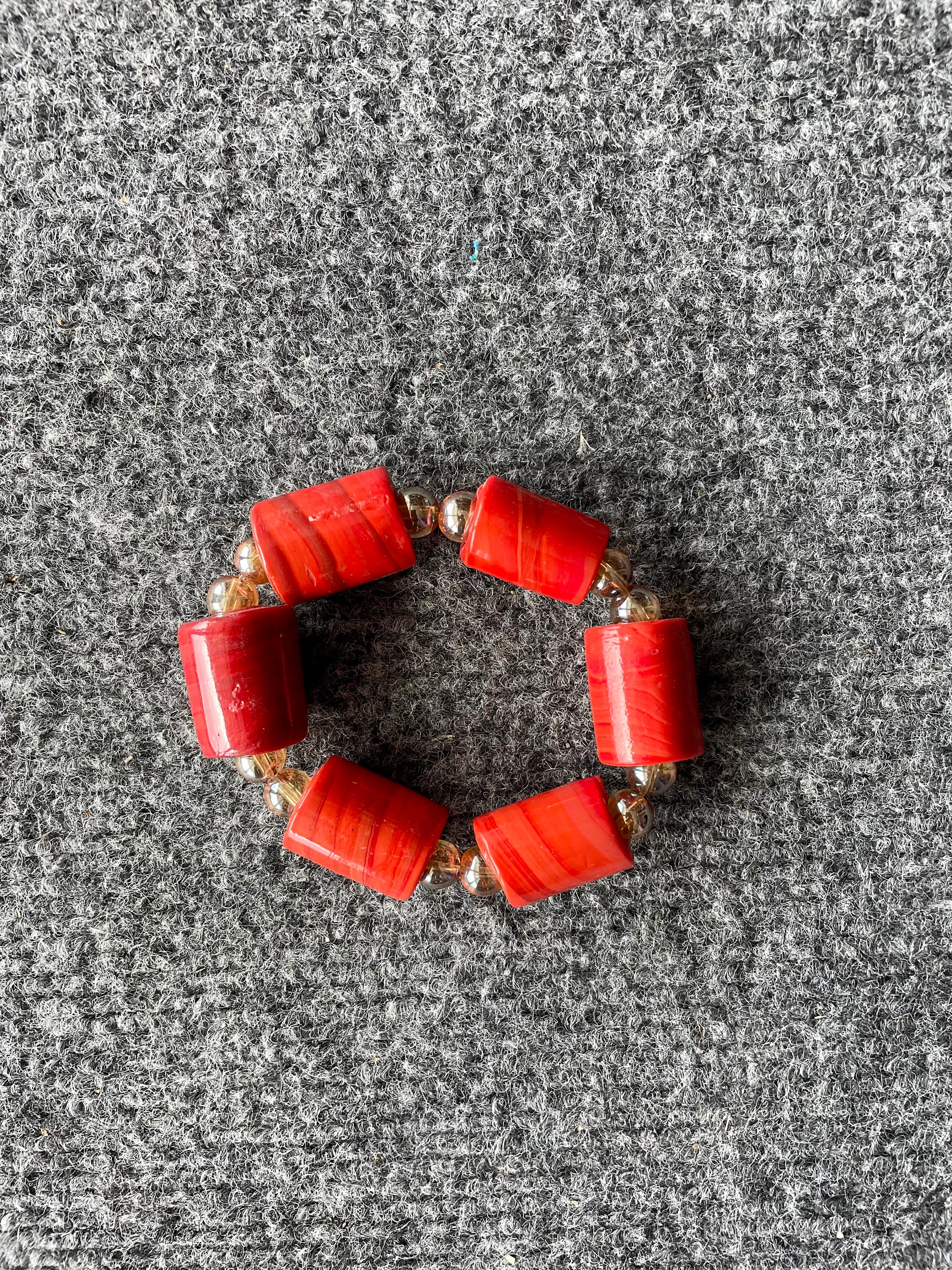 African Real coral beaded bracelets / coral Stones beads Nigerian Traditional Coral bracelet / African necklace Wedding bracelet Red