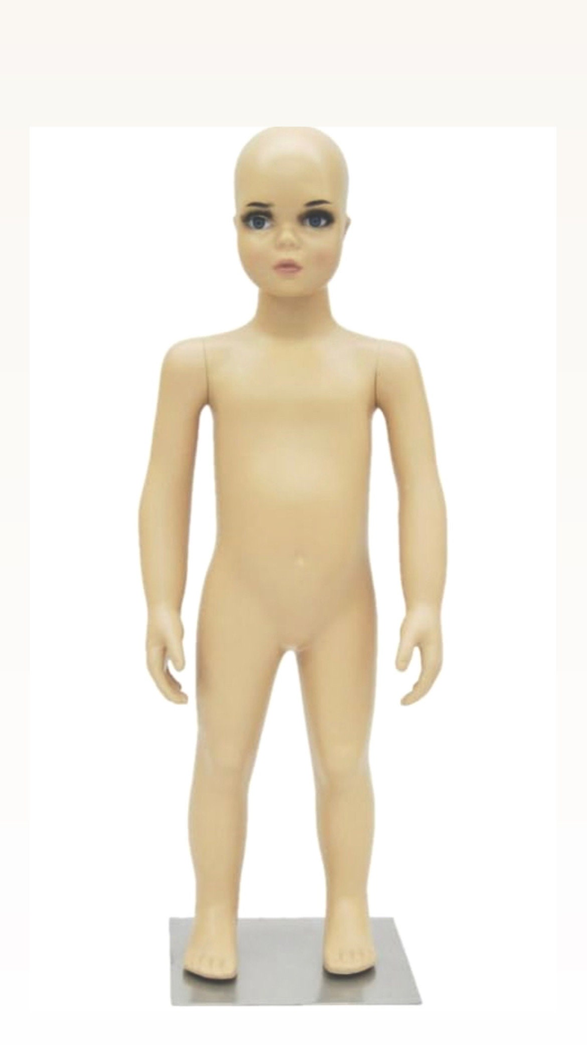 Child Mannequin a Full Body W/base Realistic Display Age 1 to 3 Years