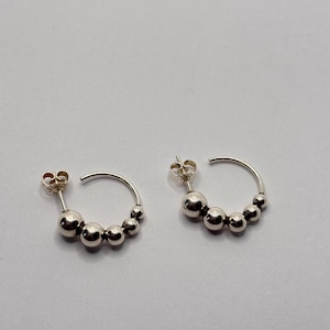 Georg Jensen Moonlight Grapes Earrings, Sterling Silver Designer Jewelry