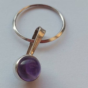 HKH FINLAND sterling silver pendant with amethyst