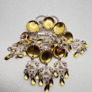 Vintage Norwegian 830s silver brooch