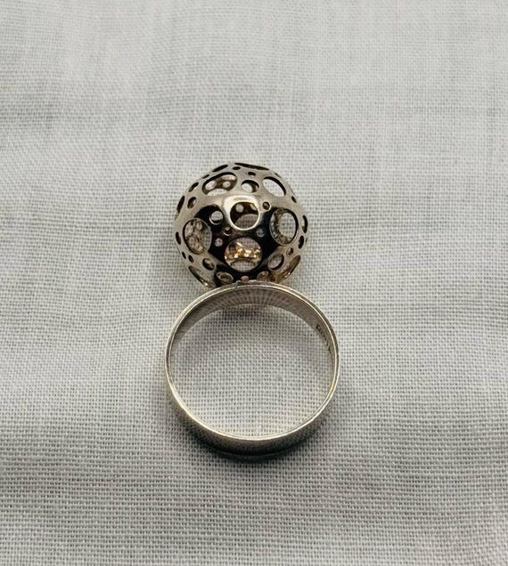 Liisa Vitali Vintage „Leppäkerttu" silver ring