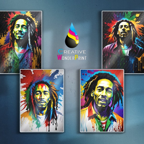 Poster plastifié - Bob Marley - Unique