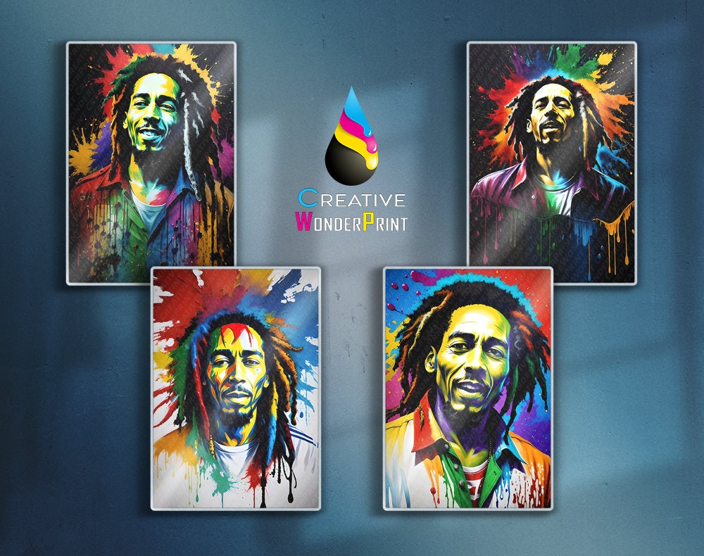 Bob Marley ritratto a mano (china nera su carta 70x100). 
