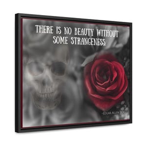 No Beauty- EH quote- Framed Gallery Canvas Wrap