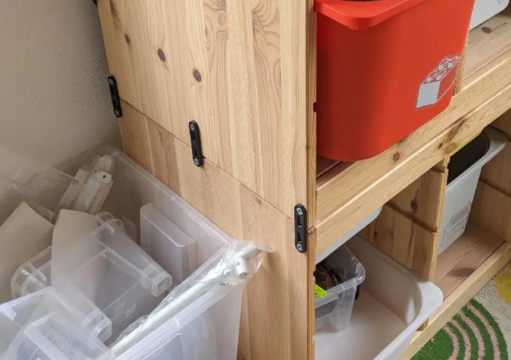 Stack Trofast Connecting Brackets for Stacking IKEA TROFAST Shelves - Shelf ...