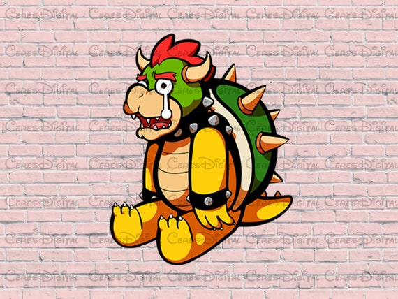 Crying Bowser Png File, Super Mario Sad Bowser Png File, Super Mario Bowser  High Quality Png File,Super Mario Svg File,Super Mario Bowser