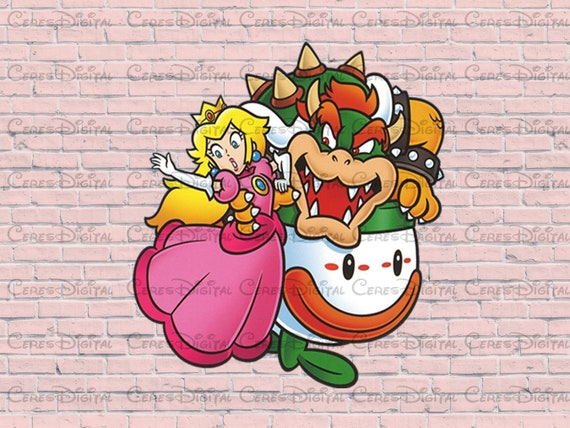 Bowser Mario Png, Super Mario Png, Mario Characters Png, Cartoon Png  Digital File