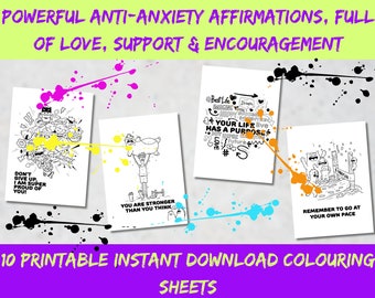 Poderosas afirmaciones contra la ansiedad, llenas de amor, apoyo y aliento.