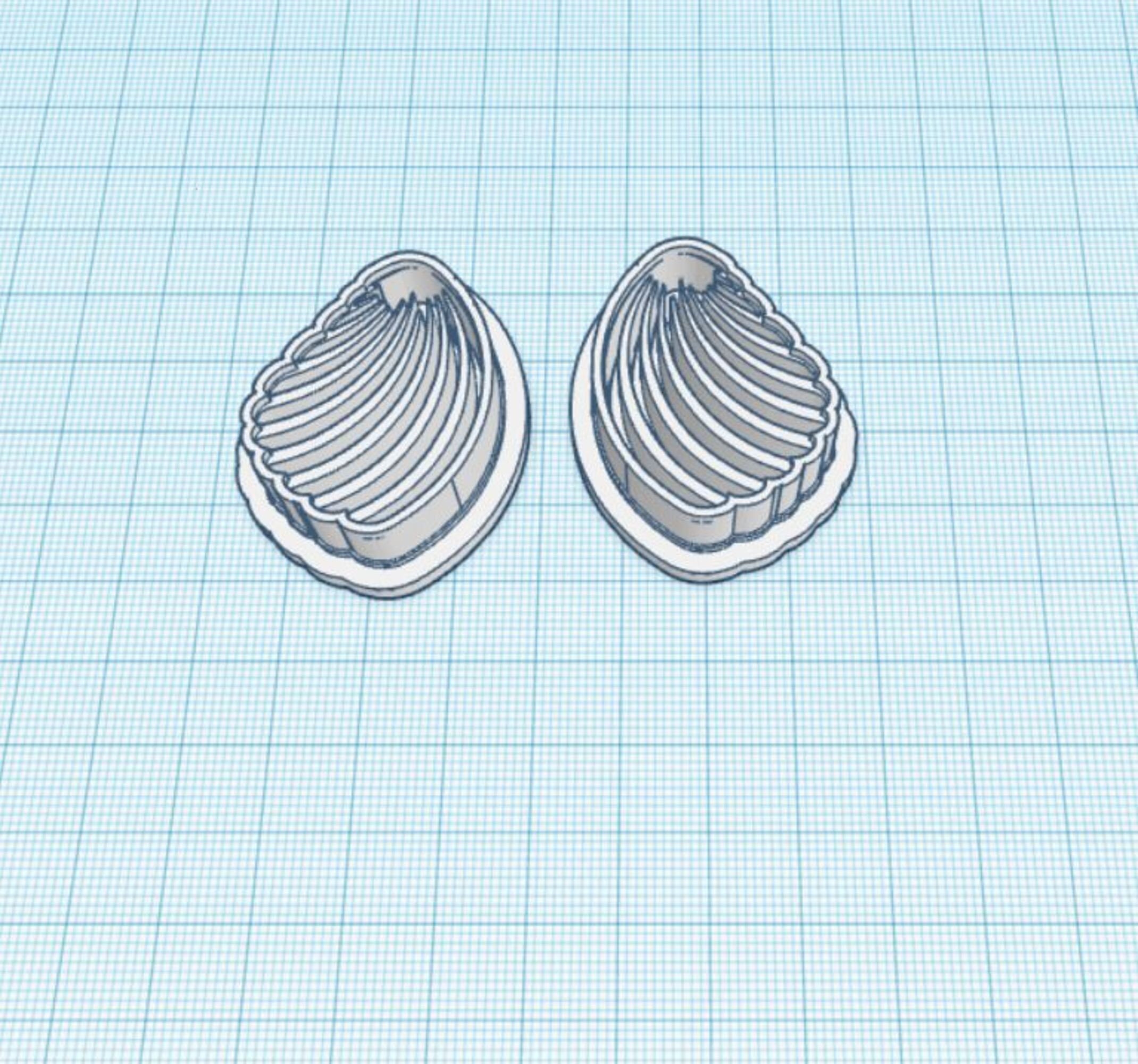 Sea Shell STL File for 3D Printing, Polymer Clay Cutter Stl File, Clay ...