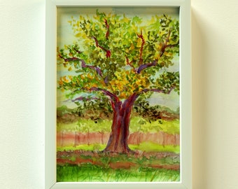 Tree In Wanstead Park, Giclée print, Art print, Art for the Home, Wall decor, Country, Nature, Anniversary gift, Wedding gift, Birthday gift