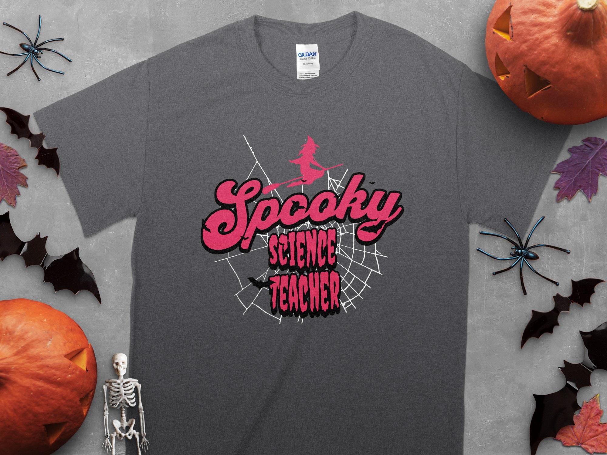 Discover Spooky Science Teacher Shirt, Retro Halloween Teacher Tee, Spooky Season Costume , Boho Witch Tee, Halloween Teacher Gift tshirt