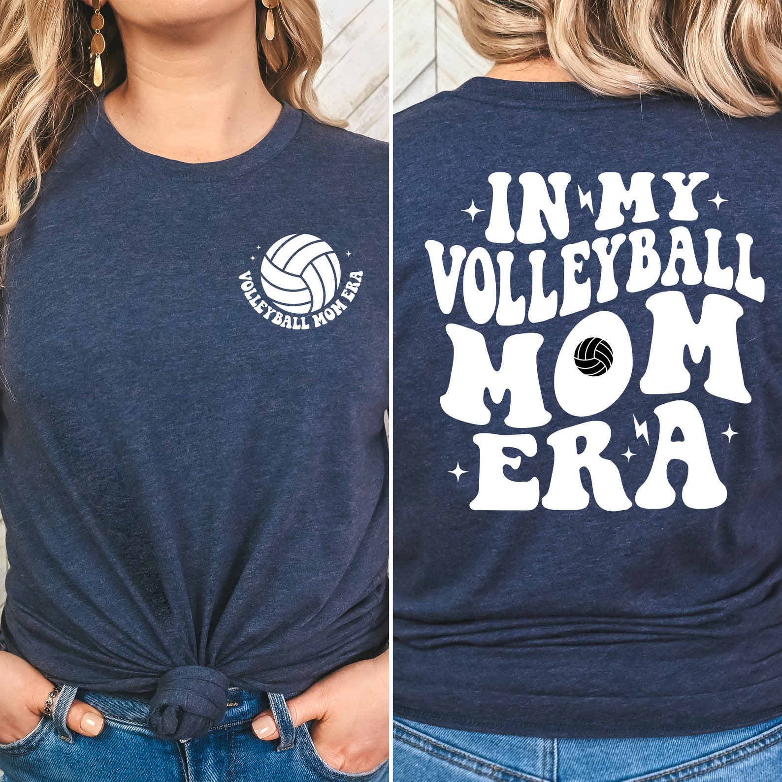 In My Volleyball Mom Era Svg Smiley Pocket Design Volleyball Mom Svg