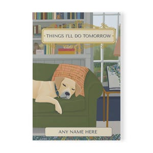 Cute Dog personalised A5 Lined Notebook | Gift Idea