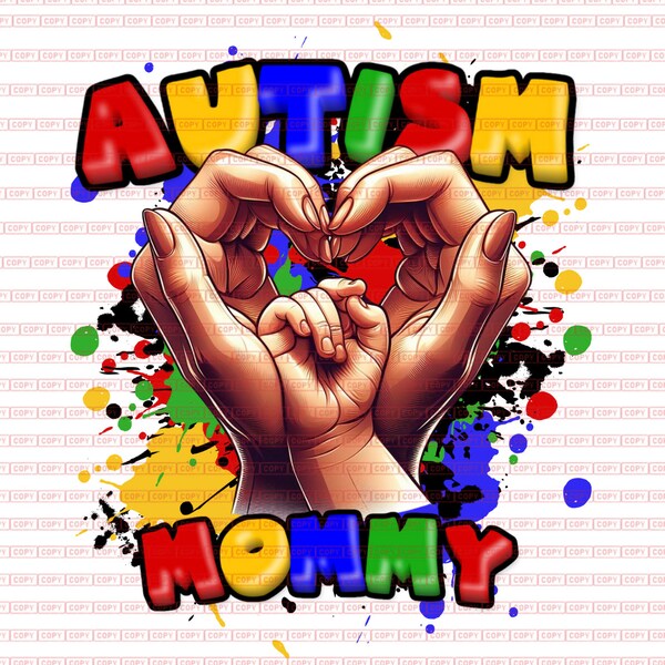 Autism Mommy | T-shirt Designs | Sublimation | Instant Digital Download | PNG |