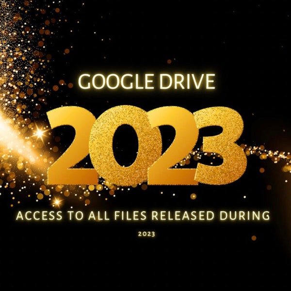 2023 Yearly Google Drive January 2023 | Commercial Use | PNG/JPEG Files only | Sublimation Design |