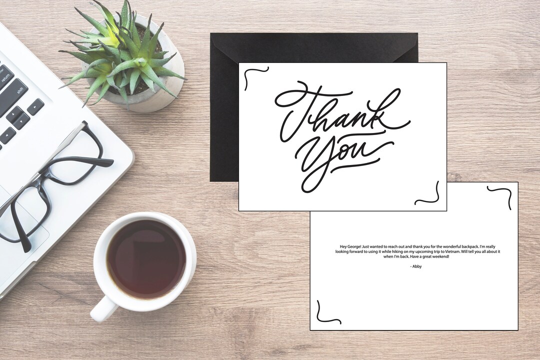 Thank You Card, Digital Thank You Card, Download Thank You Card