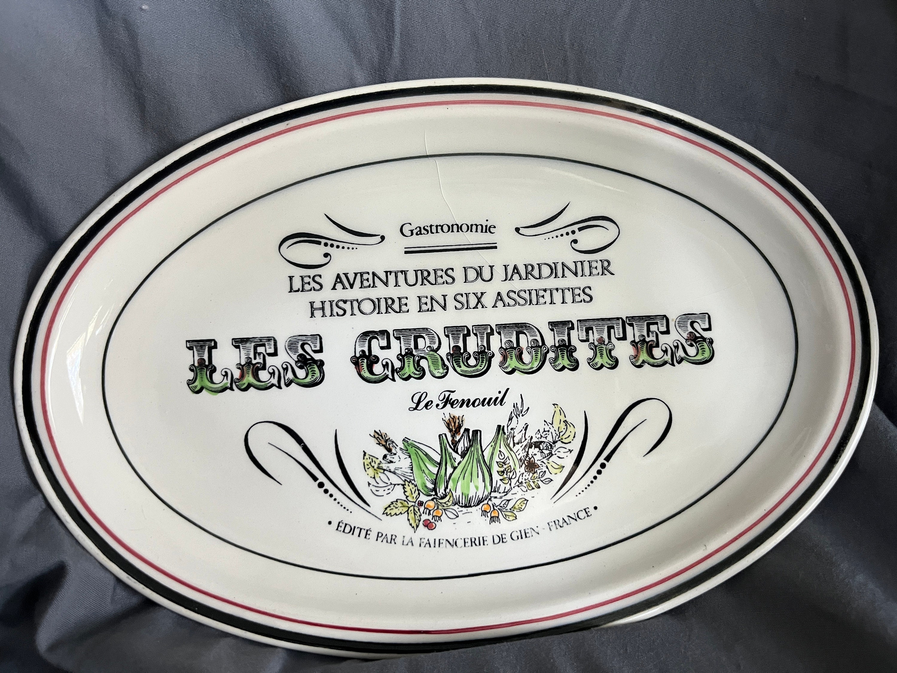 Vintage Gien 'les Crudités' Plates – Set of 6 in Original Box - Etsy