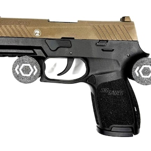Magnetisk pistolhållare för vapenskåp, gummerad, upp till 1,5 kg (grå)