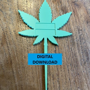 Cannabis Pflanzenstecker / Pflanzenmarkierer / Namensschilder für Marihuanapflanzen (Digitaldatei)