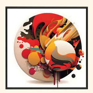 Arte Abstracto &quot;Turbulencia Orbital 4&quot; - Home Art - Immerse yourself in a Swirl of Color