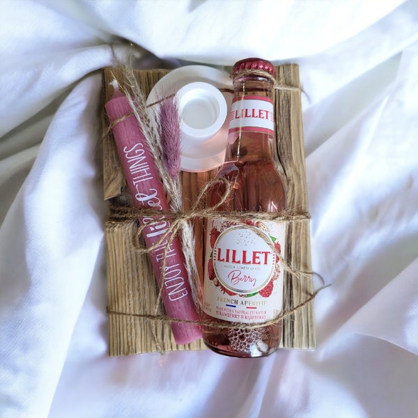 Geschenkset Lillet Wild Berry | Geburtstagsgeschenk rustikal | Geschenk für Freundin Kollegin Frau | Mitbringsel | BITTE BESCHREIBUNG LESEN