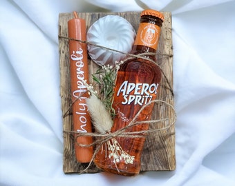 Geschenkset Aperol Spritz | Geburtstagsgeschenk rustikal | Geschenk für Freundin Kollegin Frau | Mitbringsel | BITTE BESCHREIBUNG LESEN