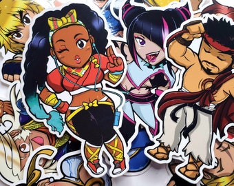 Street Fighter and Strider Hiryu Vinyl Stickers