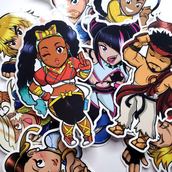 Street Fighter and Strider Hiryu Vinyl Stickers